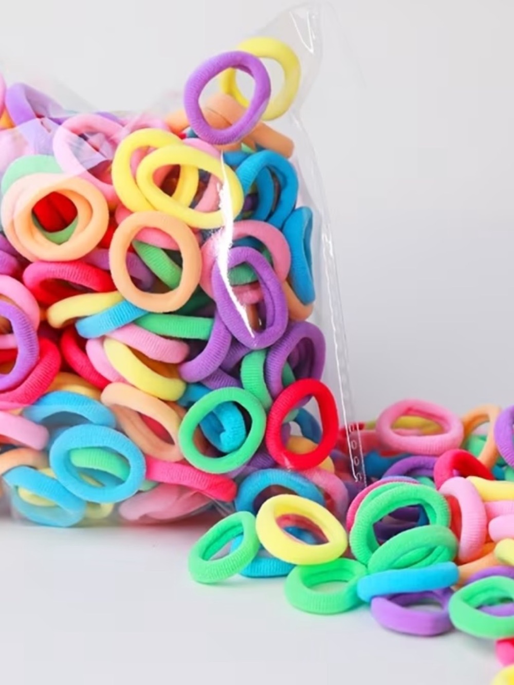 NWT Remi Essentials 200 Pieces Colorful Mini Hair Ties Pack - Multicolor